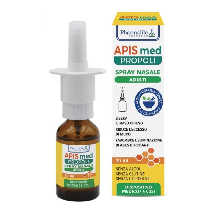Pharmalife Research APIS med Propoli - Spray Nasale Adulti Dispositivo Medico 20 ml