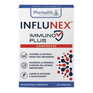 Influnex Immuno Plus integratore per le difese immunitarie con vitamine e minerali 60 compresse