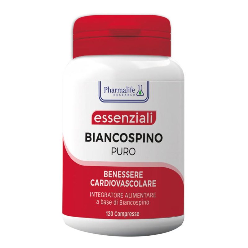 Biancospino 100% Puro 120 Compresse PHR Integratore Naturale per Benessere Cardiovascolare e Rilassamento