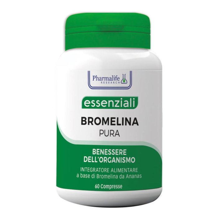 Bromelina Pura da Ananas 60 Compresse Integratore Naturale per Digestione Gonfiore e Drenaggio