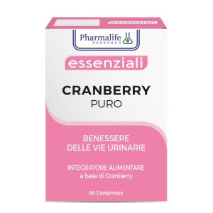 Cranberry 100% Integratore Alimentare 60 Compresse per Benessere di Vescica and Vie Urinarie