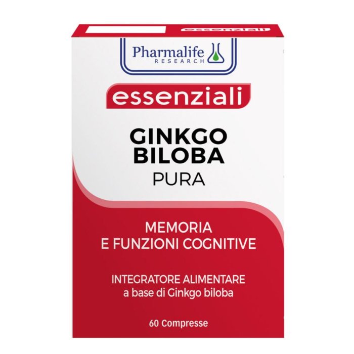 Essenziali Ginkgo Biloba Pura 60 compresse