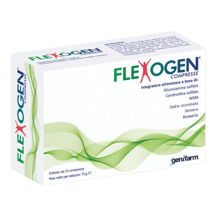 Flexogen Integratore per il Benessere delle Articolazioni 60 Compresse – Scegli il Supporto Avanzato per Cartilagini e Ossa
