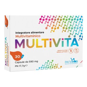 Panaros Multivita Integratore Multivitaminico e Minerale per Energia e Benessere Quotidiano 30 Capsule