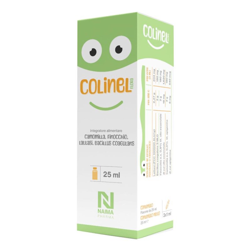 Colinel Flora 25 ml Gocce Orali Integratore per l’Equilibrio della Flora Intestinale