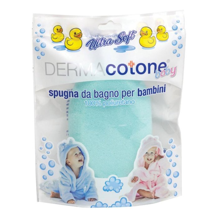 Dermacotone Spugna Trucco Blu Morbida per Fondotinta e BB Cream, Spugna Viso Ipoallergenica Riutilizzabile