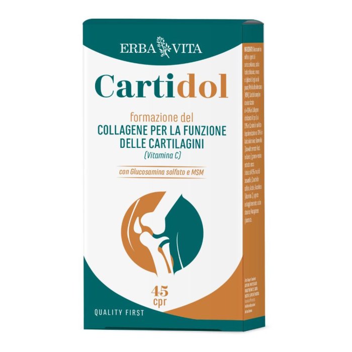 Erba Vita Cartidol Integratore Alimentare di Collagene 45 compresse