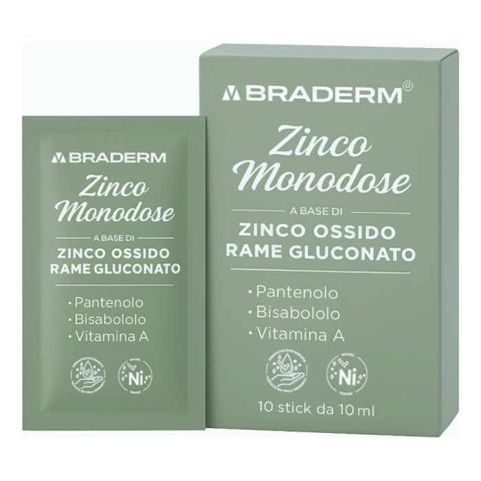 Zinco Monodose  10 Stick Braderm