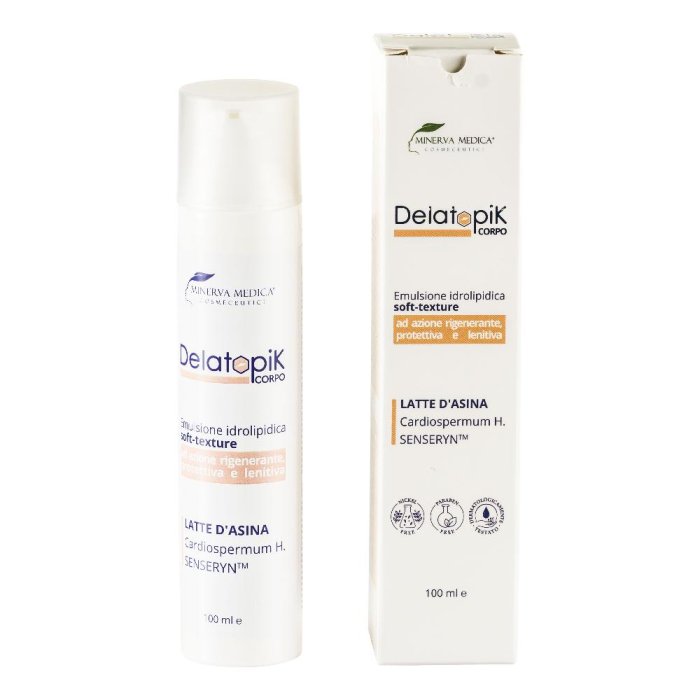 DELATOPIK Crema Corpo 100 ml Emolliente Lenitiva per Pelle Secca e Atopica Idratazione Quotidiana