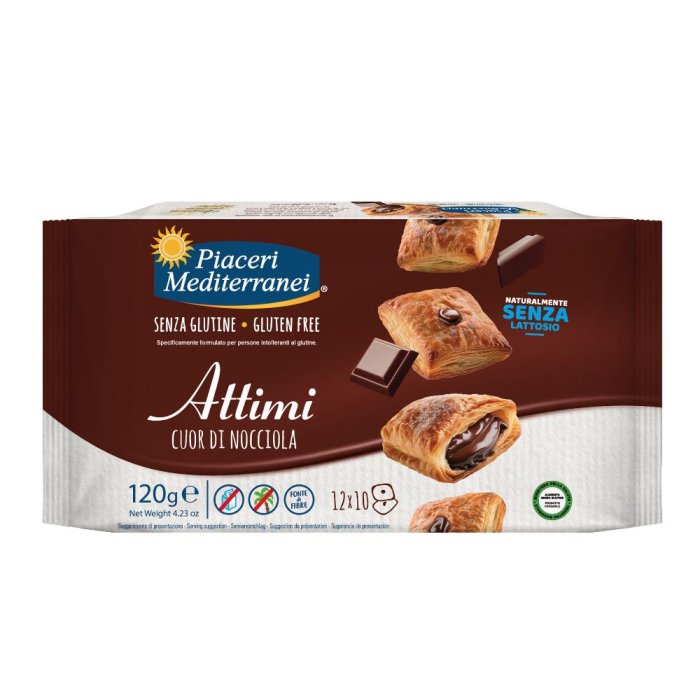 Piaceri Mediterranei Attimi cuore nocciola - biscotti senza glutine ripieni alla nocciola