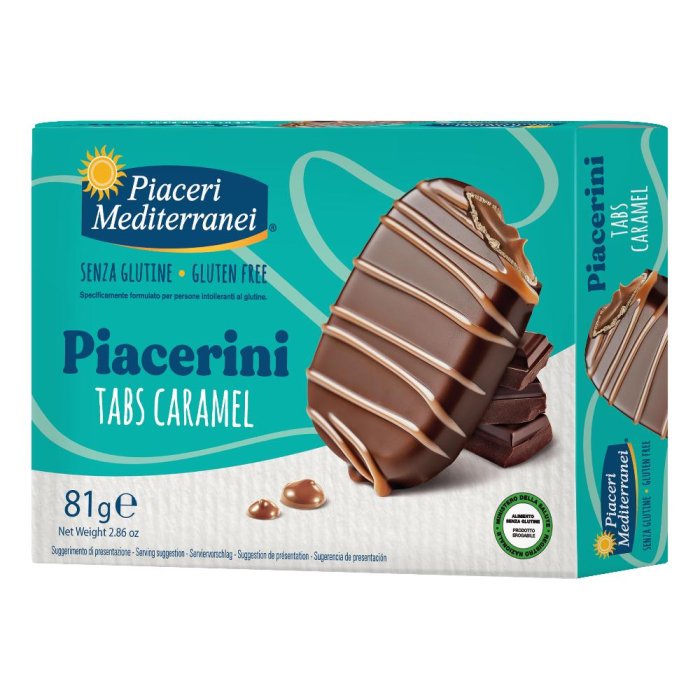 Piaceri Mediterranei Piacerini tabs cacao - biscotti senza glutine al cacao