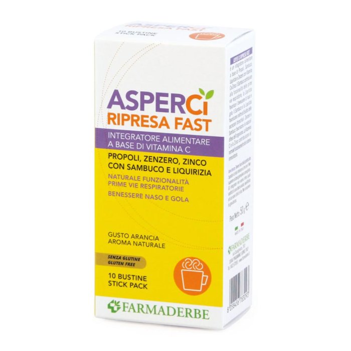 Asper Ci Ripresa Fast integratore per la ripresa energetica e muscolare 10 bustine