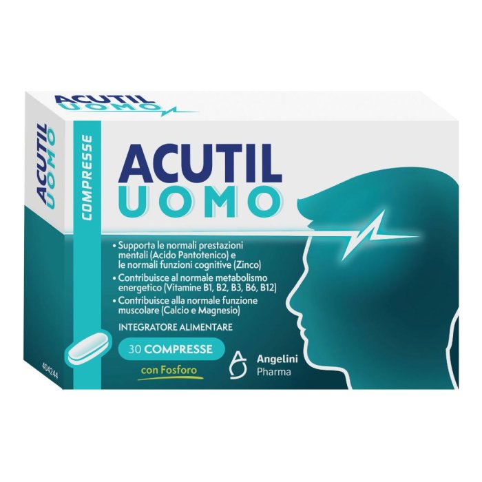 Acutil Uomo Integratore Alimentare Funzioni Cognitive, 30 compresse