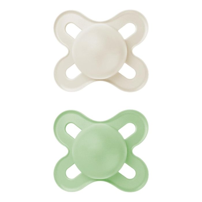 MAM Original Succhietto in Silicone 16+ Mesi per Bambini, Ortodontico, Colori Neutri, Confezione da 2 Pezzi