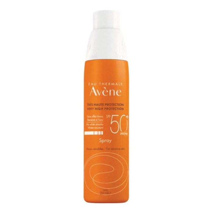 Avène Spray Solare Protezione Alta SPF50 Solare per Pelle Sensibile, 200ml