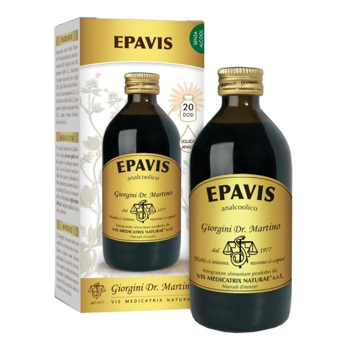 Epavis 200 ml liquido analcolico - integratore depurativo per fegato e digestione