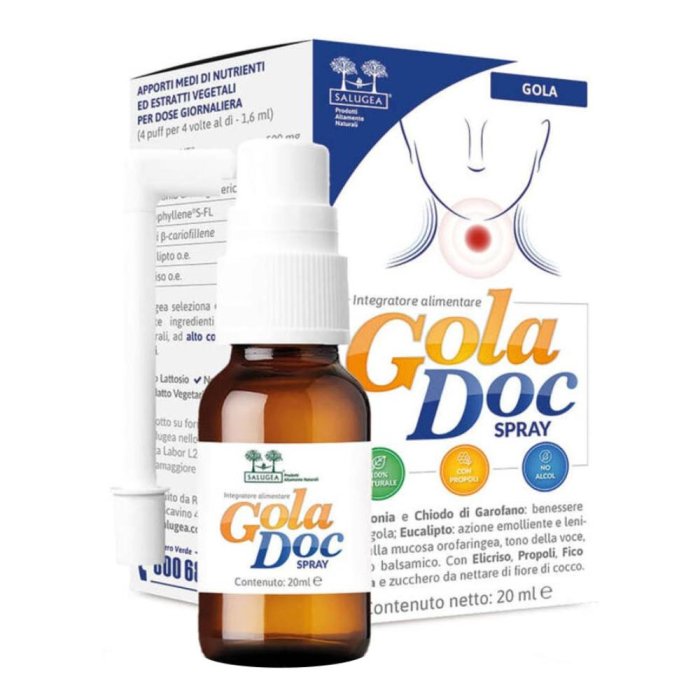 Salugea GolaDoc Spray Integratore Alimentare 20 ml