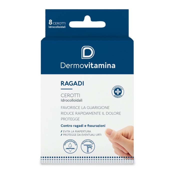 Dermovitamina Ragadi Cerotti Idrocolloidali contro Ragadi e Fissurazioni 8 Pezzi