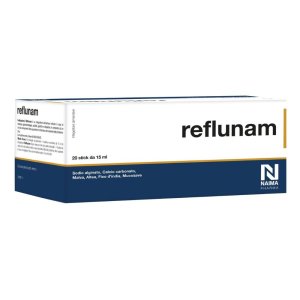 Reflunam Stick 20 Bustine Orali Dispositivo Medico per Reflusso Gastroesofageo e Bruciore di Stomaco