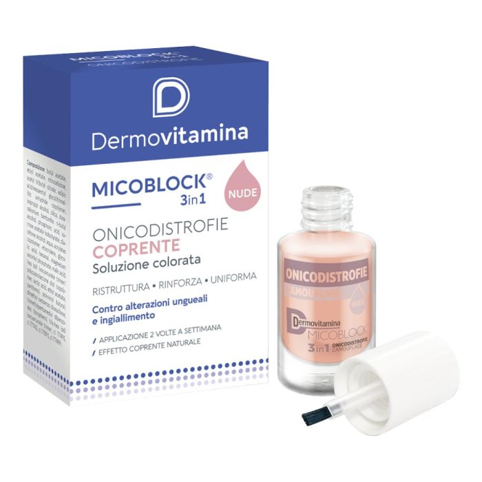 Dermovitamina Micoblock - 3 in 1 Onicodistrofie Soluzione Coprente 8ml