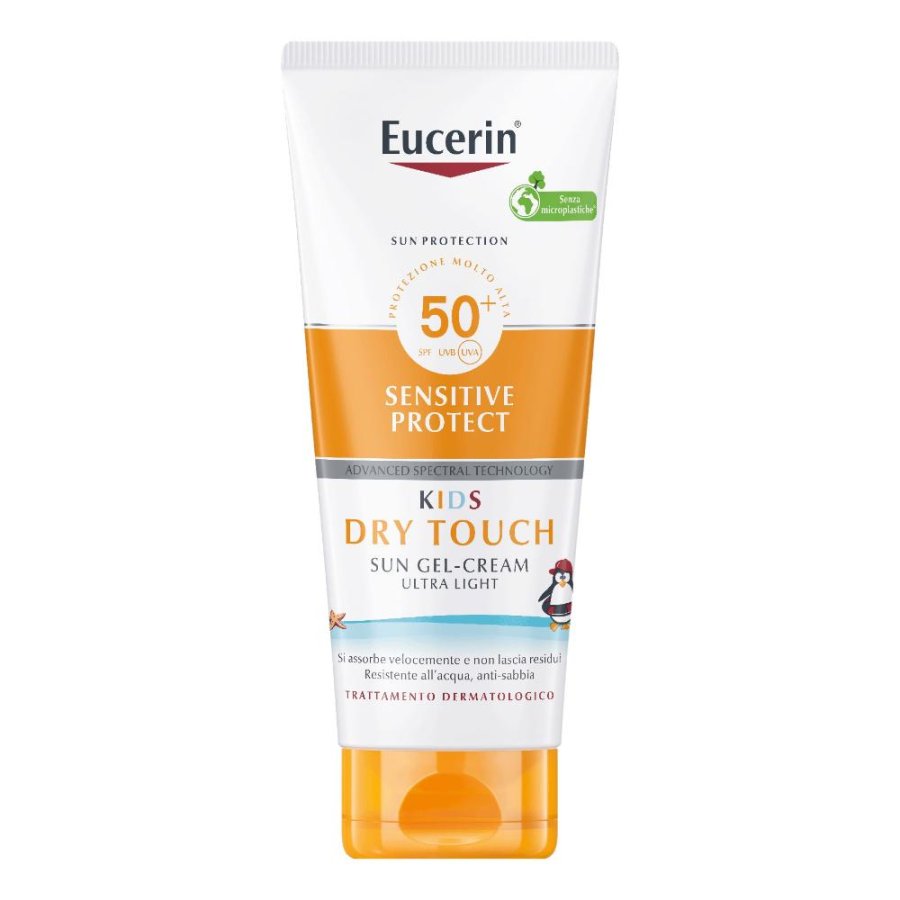 Eucerin Sensitive Protect Kids Dry Touch Sun Gel-Crema 200ml SPF50+ protezione solare molto alta per bambini Eucerin Sensitive Protect Kids Dry Touch Sun Gel-Crema 200ml SPF50+ protezione solare molto alta per bambini