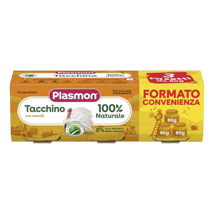 Plasmon omogeneizzato vitello 3x80 g - omogeneizzato di carne di vitello