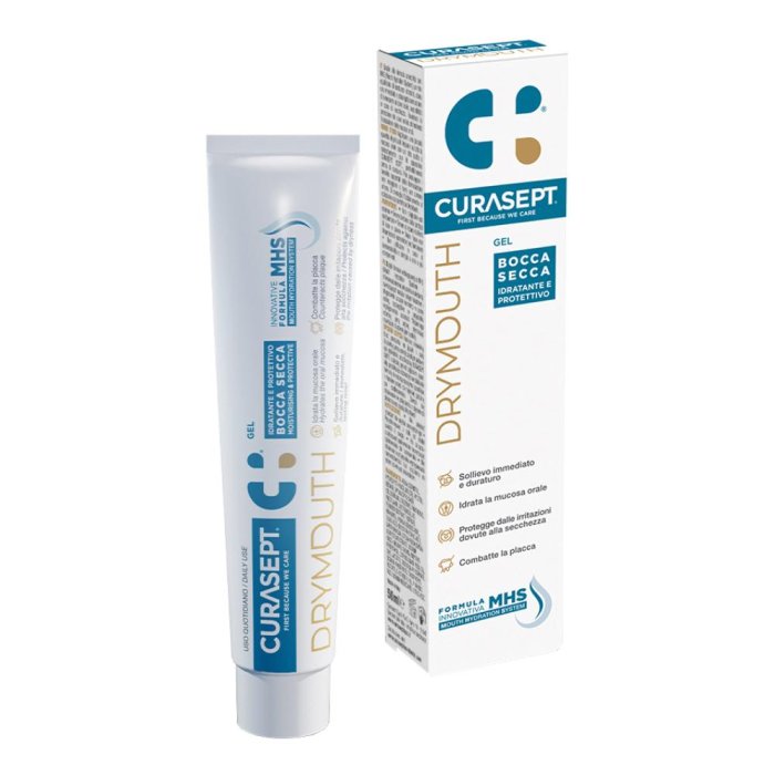 Curasept Drymouth Gel Idratante Orale 50 ml per Secchezza della Bocca e delle Mucose