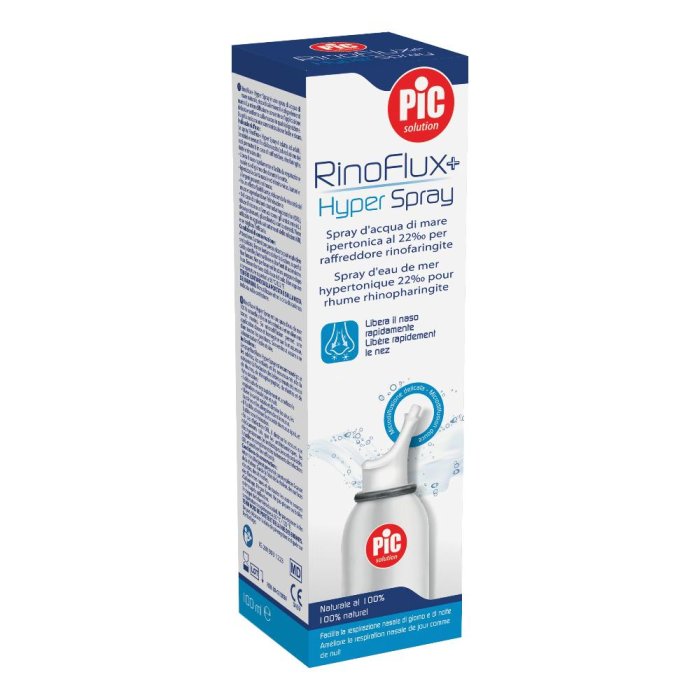 Rinoflux Hyper Spy Soluzione Ipertonica Nasale 100 ml Spray Decongestionante Rinoflux