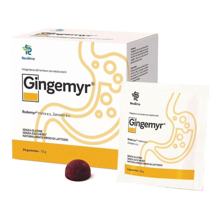Caramelle Gommose GINGEMYR 24 Gummies, Confezione da 24 Pezzi
