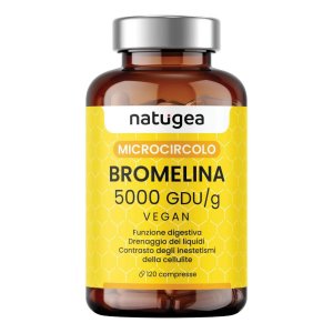 Natugea Bromelina 5000 ad Alto Dosaggio Integratore in Compresse 120 Pezzi per Benessere di Articolazioni e Digestione