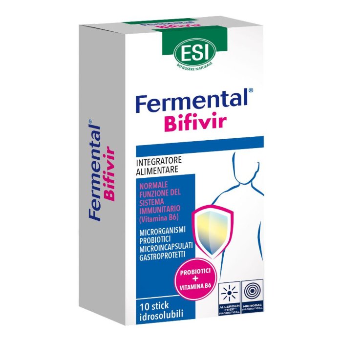 Esi Fermental Bifivir integratore per la normale funzione del sistema immunitario 10 stick idrosolubili