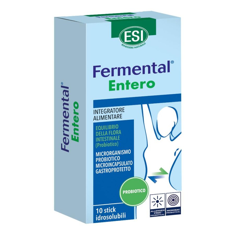 Esi Fermental Entero integratore per l'equilibrio della flora intestinale 10 stick idrosolubili
