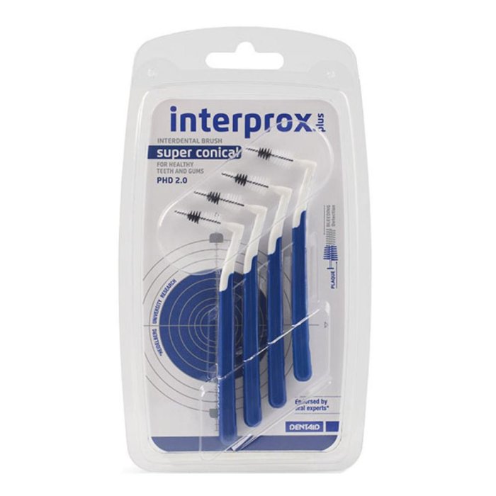 Interprox Plus Super Conical Scovolino Interdentale Misura 2.0 4 Pezzi