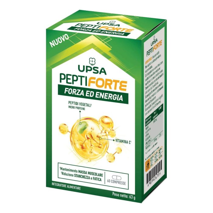 Upsa - Peptiforte Integratore Forza ed Energia Confezione 60 Compresse