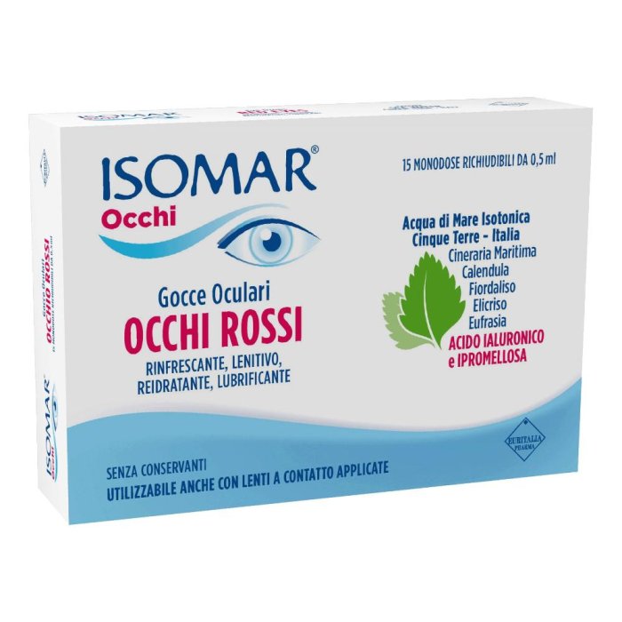 Isomar Occhi Ro 0,2% 15 flaconcini - gocce oculari rinfrescanti monodose