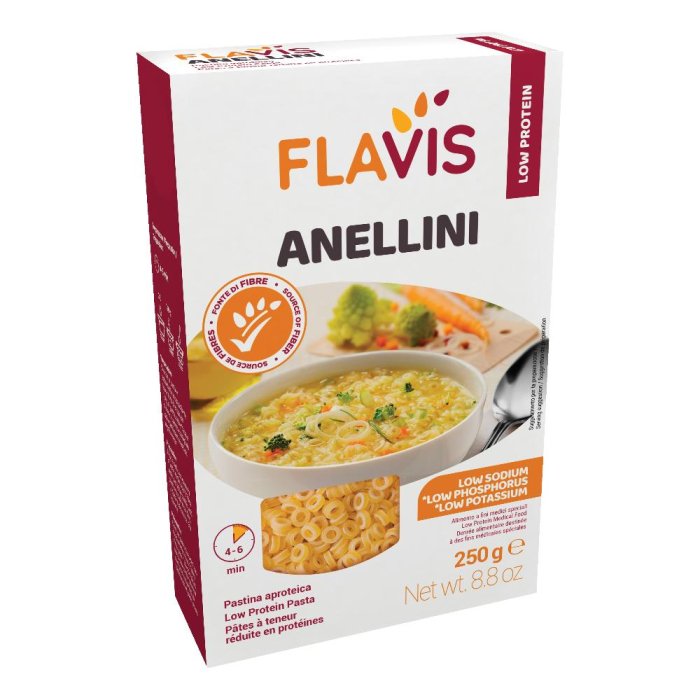 Flavis Mevalia Pasta Anellini: Pasta Aproteica Senza Glutine 250 gr
