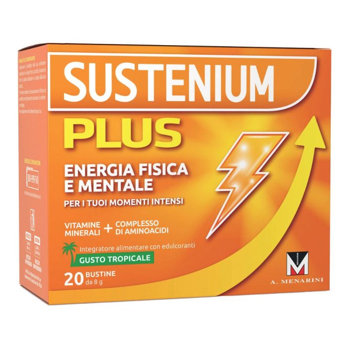 Sustenium Plus Integratore Alimentare Gusto Tropicale 20 Bustine
