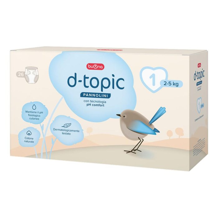 Buona D-Topic - Pannolino Taglia 1 2-5 Kg 26 pannolini