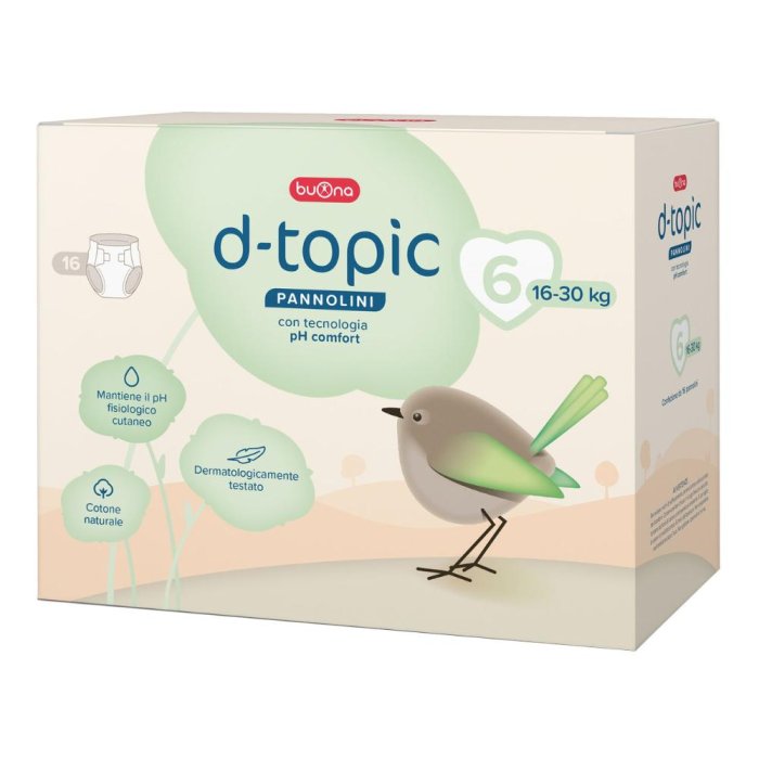 Dtopic pannolini taglia 6 16 pz - pannolini per bambini oltre 15 kg