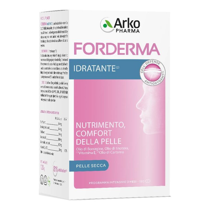 ArkoPharma Forderma - Idratante Integratore per la Pelle 180 capsule