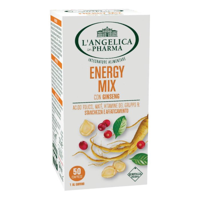 L'Angelica Energy Mix con Ginseng Integratore Alimentare 50 compresse