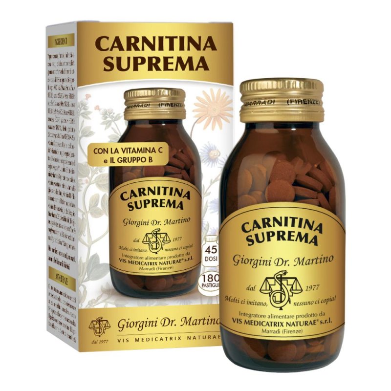 Your Carnitina Integratore 180 Compresse Giorgi per Energia Fisica, Metabolismo dei Grassi e Controllo del Peso