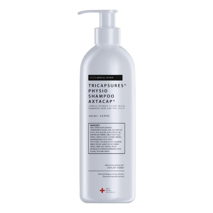 Tricapsures Physio Shampoo Delicato Cute Sensibile 250 ml | Shampoo Rinforzante Uso Frequente