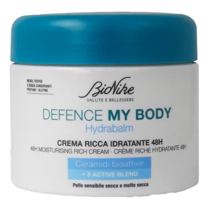BioNike My Body Hydrabalm Crema Ricca Corpo Idratante Nutriente per Pelle Secca e Sensibile