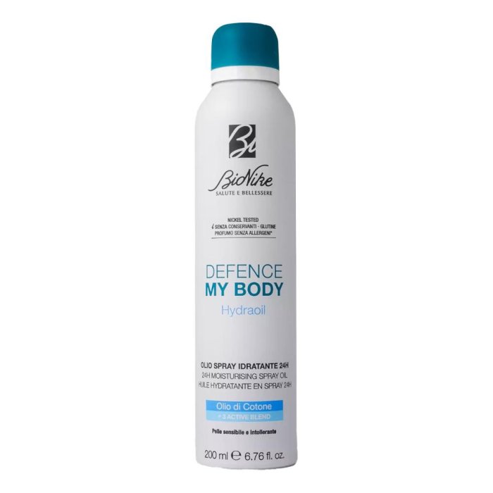 Bionike Defence My Body - Hydraoil Olio Spray Idratante 24H per Pelle Sensibile Normale o Secca 200 ml