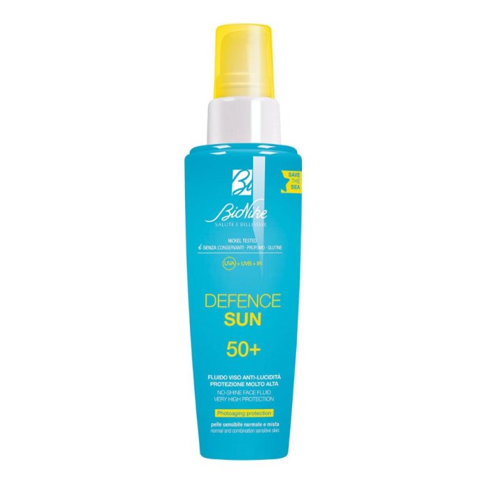 Bionike Defence Sun - Fluido Viso Anti-Lucidità SPF50+ Protezione Molto Alta 50 ml