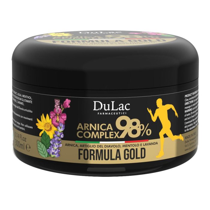 Dulac Arnica Complex 98% Gel 300 millilitri – Crema Gel Lenitiva Naturale all’Arnica per Dolori Muscolari e Articolari