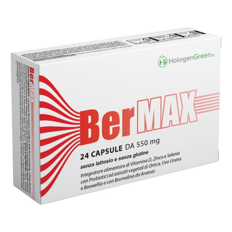 Bermax Integratore Alimentare 24 Capsule Bermax Integratore Alimentare 24 Capsule