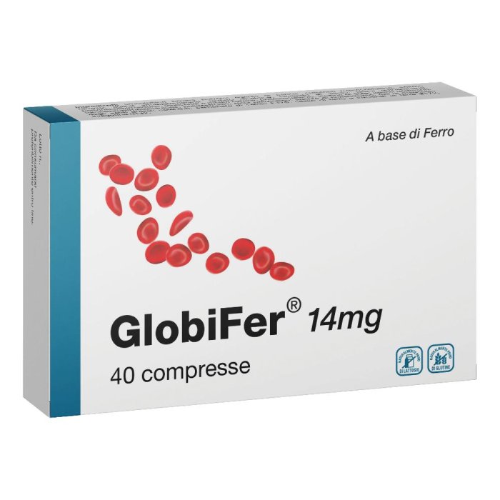 Globifer Integratore di Ferro 40 Compresse | Supporto per Anemia, Stanchezza e Carenza di Ferro