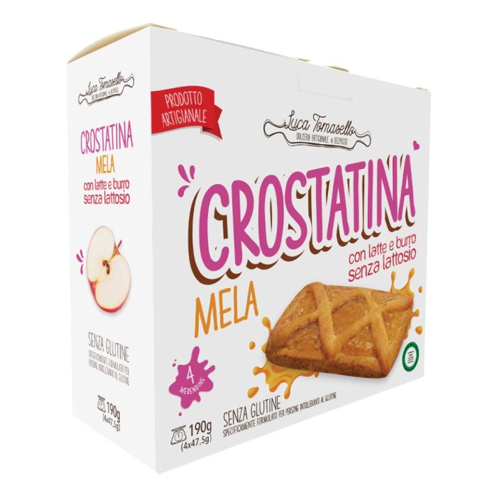 L Tomasello Crostata alla Mela 190 g – The Original Crostatina alla Marmellata di Mela per Colazione e Merenda